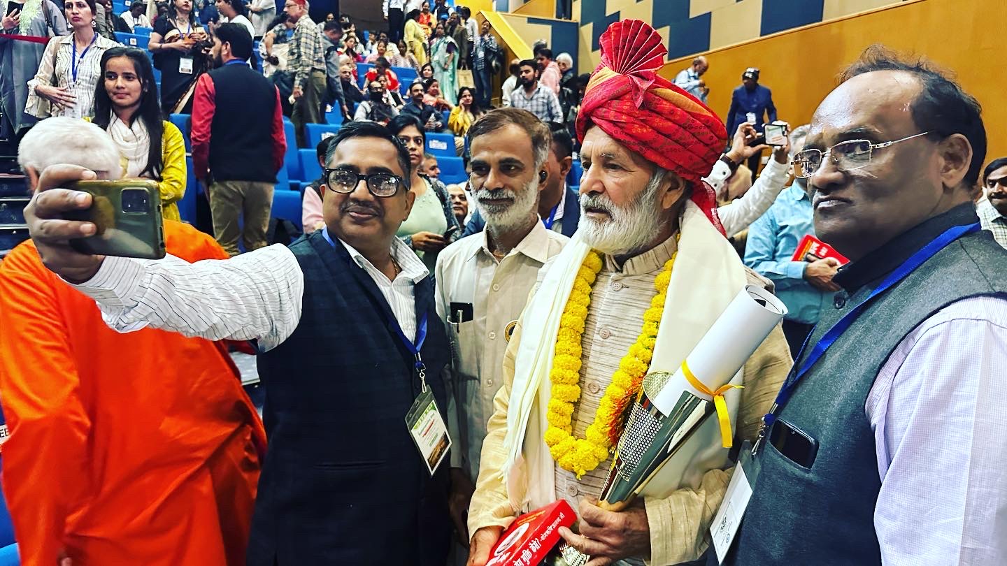 Dr Brijendar Arya at a recognition event